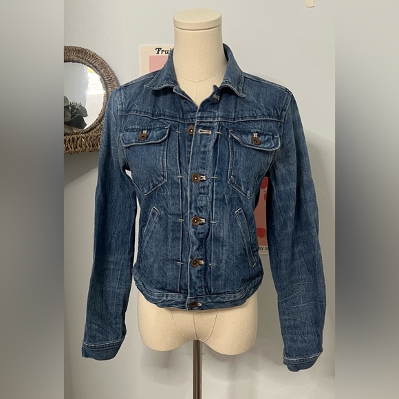 Madewell Jean Jacket Size Small Classic Denim Style 39066 - Picture 1 of 5